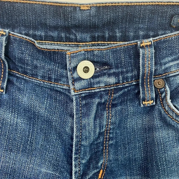 Citizens of Humanity Y2K Low Rise Flare Embroidered Pocket Dark Wash Jeans - Picture 12 of 16